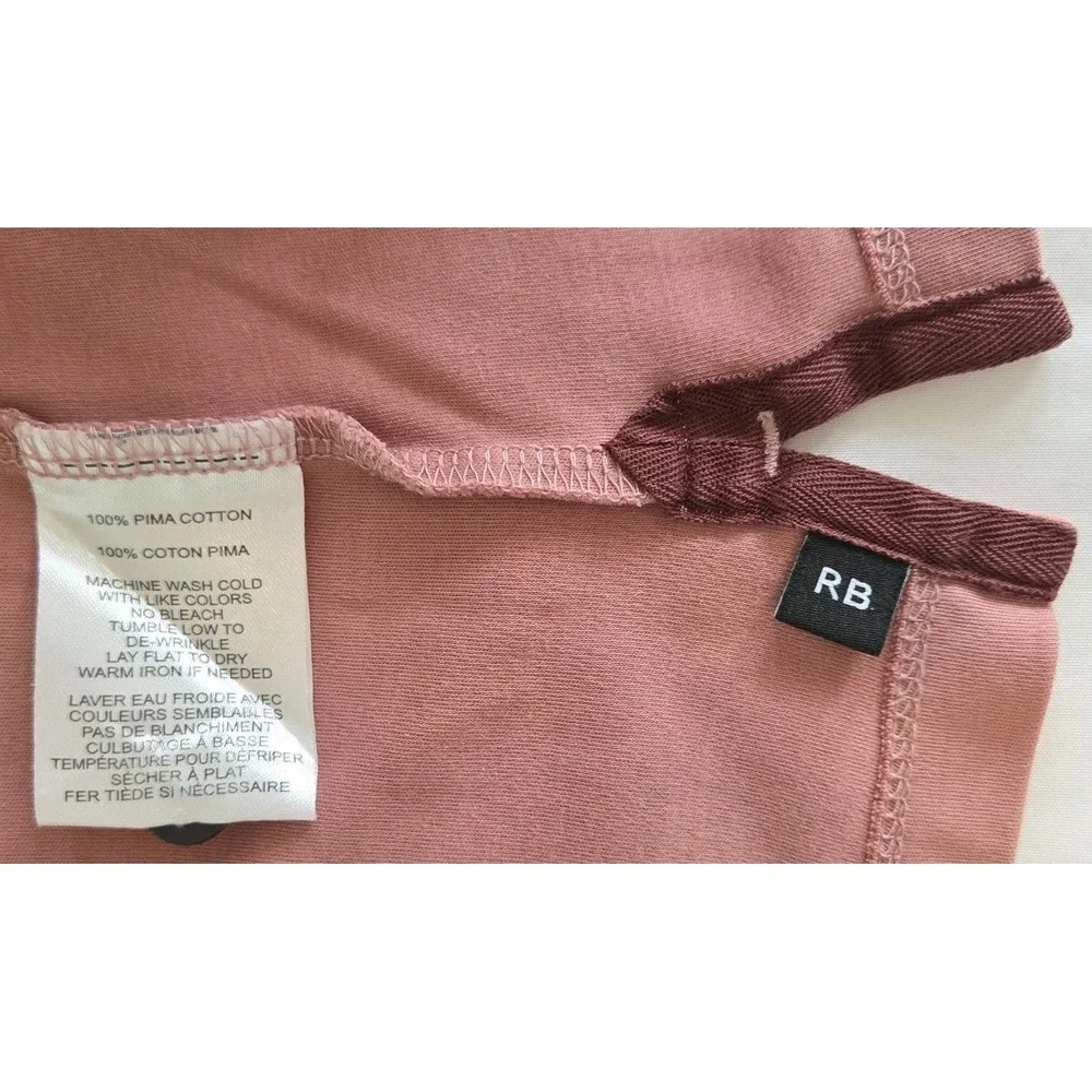 Robert Barakett Mens Shirt Medium Pima Cotton Short Sleeve Polo Dusty Rose Mauve - Picture 7 of 8